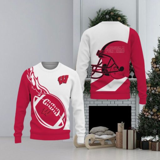 Wisconsin Badgers Go to Champion 2023 Ugly Christmas Sweater Men And Women Gift For Fans Holidays