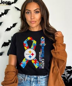 NFL Pittsburgh Steelers Crucial Catch Intercept Autism Shirt