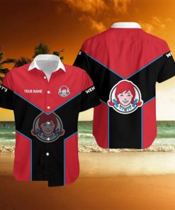 wendy’s Custom Name Summer Style AOP Hawaii Shirt Men And Women Gift For Family Tropical Summer
