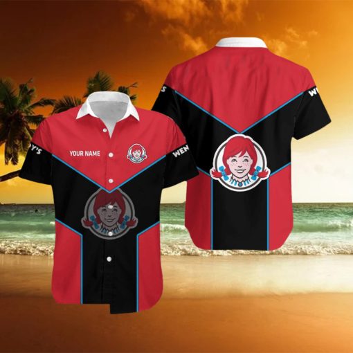 wendy’s Custom Name Summer Style AOP Hawaii Shirt Men And Women Gift For Family Tropical Summer