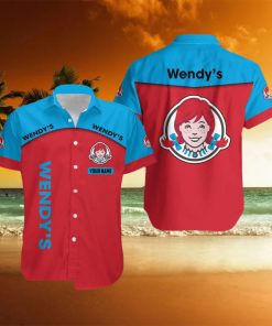 wendy’s Custom Name Unisex Pattern Beach Hawaiian Shirt Gift For Men And Women Vintage Tropical Summer