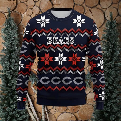 Chicago Bears Ugly Christmas Sweater 3D Gift For Fans