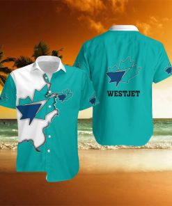 westjet Logo Souvenir All Over Print Hawaiian Shirt Tropical Aloha For Mens Tropical Summer