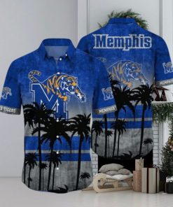 Memphis Tigers Logo Coconut Tropical Hawaiian Shirt Beach Gift For Fans