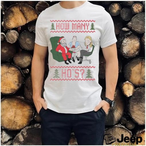 Official How Many Ho’s Ugly Merry Christmas 2023 Shirt