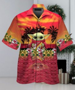 Baby Yoda Star Wars Kansas City Chiefs Hawaiian Shirt Best Beach Gift
