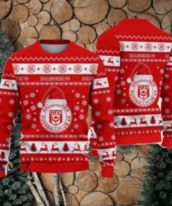 Hallescher FC Surf Bundesliga Logo Team Design Ugly Christmas Sweater For Fans Gift