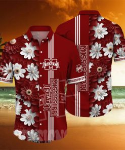 Mississippi State Bulldogs NCAA Floral Full Print Classic Hawaiian Shirt