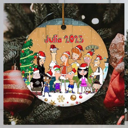 Personalized Phineas And Ferb Ornament, Phineas And Ferb Kid Ornament