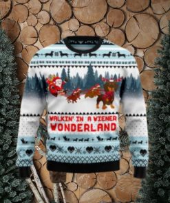 Walkin‘ In A Weiner Wonderland Ugly Christmas Sweater New For Men And Women Gift Holidays Christmas