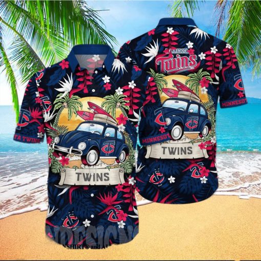 Minnesota Twins MLB Flower 3D Hawaiian Shirt