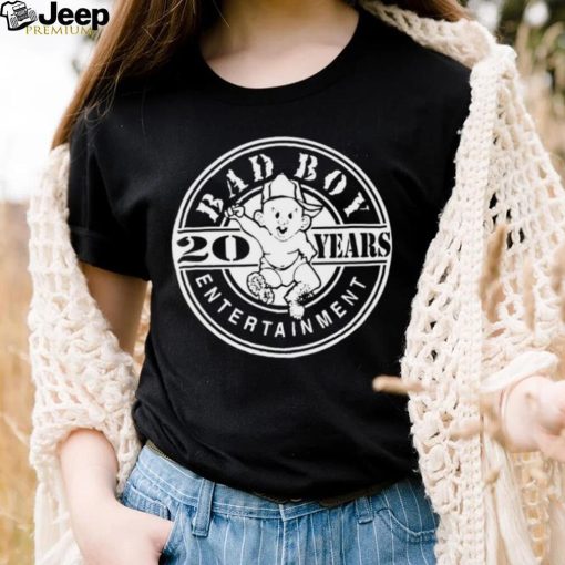 Bad Boy Entertainment 20 years logo shirt