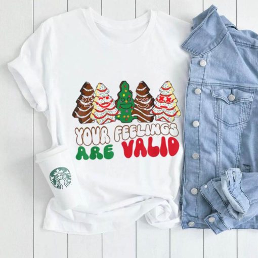 your feelings are valid christmas tree cookies