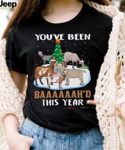 you’ve been baaaaaah’d this year goats christmas shirt