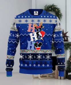 Los Angeles Dodgers MLB Team HoHoHo Mickey Funny Xmas Christmas Gift Men And Women Ugly Christmas Sweater