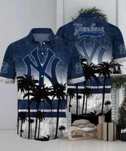 NewYork Yankees MLB Logo Coconut Tropical Hawaiian Shirt Beach Gift For Fans