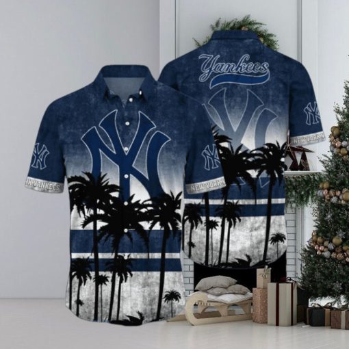 NewYork Yankees MLB Logo Coconut Tropical Hawaiian Shirt Beach Gift For Fans