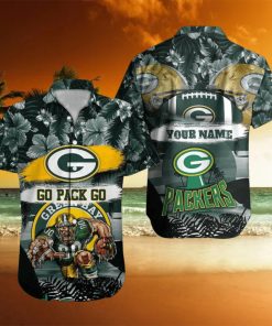 Green Bay Packers NFL Hawaiian shirt Custom Name Summer Gift