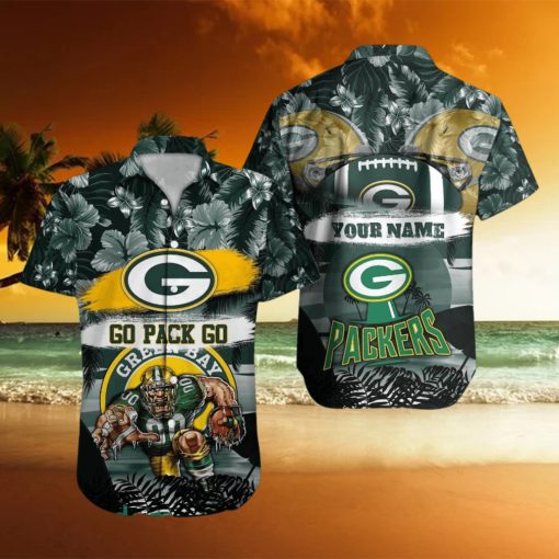 Green Bay Packers NFL Hawaiian shirt Custom Name Summer Gift