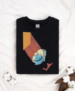 Official Grovy Space Duck On A Toilet Shirt