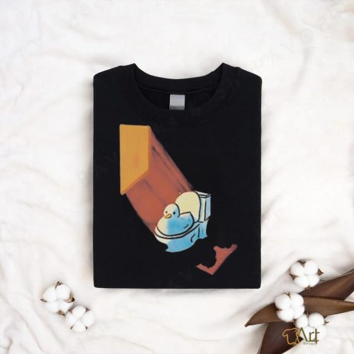 Official Grovy Space Duck On A Toilet Shirt