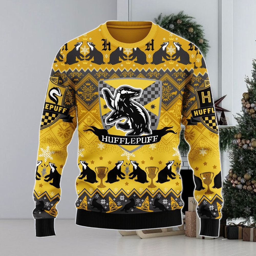 Harry potter discount christmas jumper hufflepuff