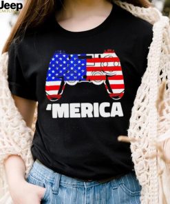 ‘Merica video game American flag shirt