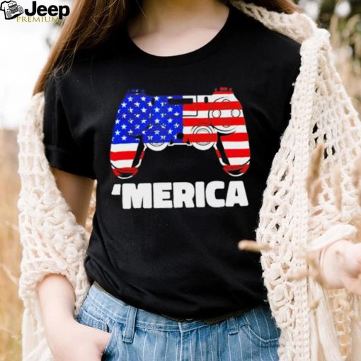 ‘Merica video game American flag shirt