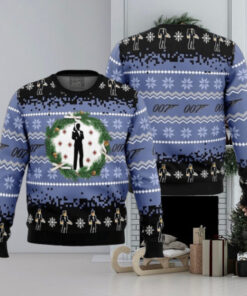 007 James Bond Xmas Gift For Family Ugly Christmas Sweater