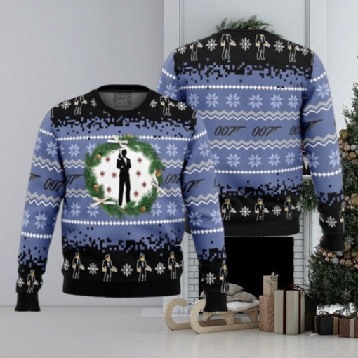 007 James Bond Xmas Gift For Family Ugly Christmas Sweater