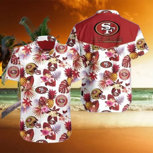 Tropical Plant San Francisco 49ers Hawaiian Shirt Summer Button Up