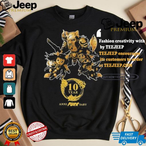 10 Year Anni Purr Sary 2024 T shirt