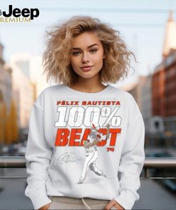 100% Beast Felix Bautista Baltimore MLBPA T Shirt