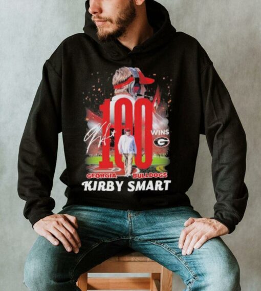 100 Wins With Kirby Smart Georgia Bulldogs Shirt