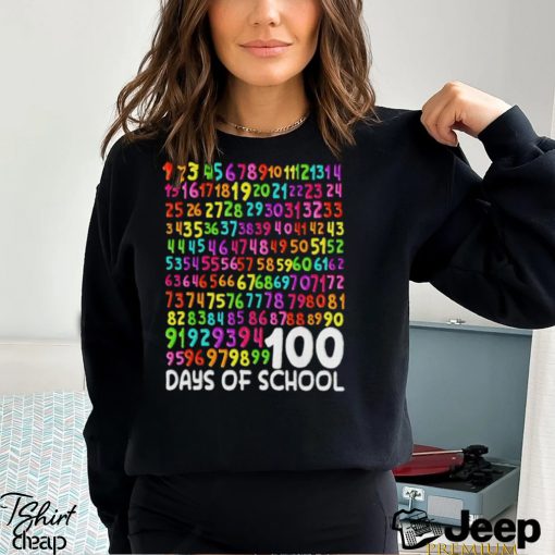 100Th Day Of School Teacher 100 Days Math Numbers shirt