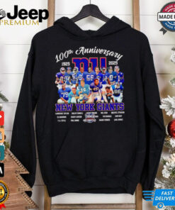 100th anniversary 1925 2025 New York Giants Legend players shirt