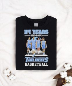 114 Years 1910 2024 North Carolina Tar Heels Basketball T Shirt