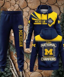 12 Time National Champions Michigan Wolverines College Football Playoff 2023 Hoodie