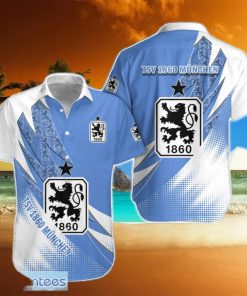 1860 Munich Team Logo 3D Hawaiian Shirt For Fans