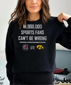 18,900,000 sports fans can't be wrong shirt