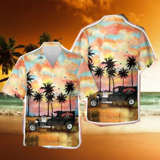 1912 Ford Model T Wild Thing T Bucket Button Down Hawaiian Shirt