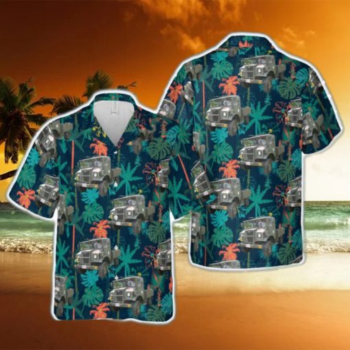 1942 Canadian Military Pattern Chevrolet truck Hawaiian Shirt For Beach Fans