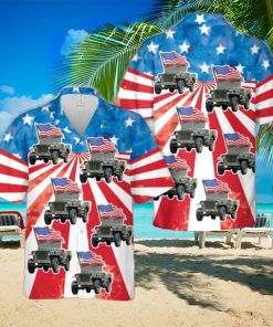 1944 Willys MB Jeep MRP, 4th Of July Hawaiian Shirt