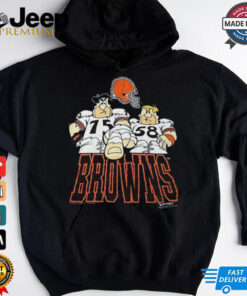 1992 Hanna Barbera The Flintstones Cleveland Browns T Shirt