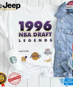 1996 NBA draft legends uniform los angeles Lakers shirt