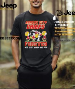 Official Peanuts Characters Walking Kansas City Chiefs Forever Not Just When We Win Shirt