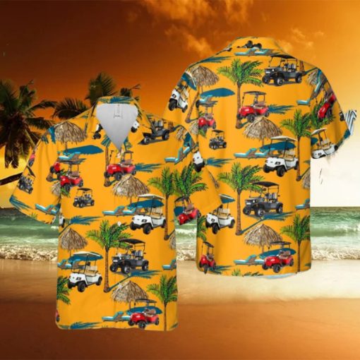 2 Seat Golf Cart Hawaiian Shirt