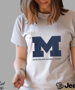 2023 2024 College Football Playoff #1 Michigan Wolverines Grey T Shirt