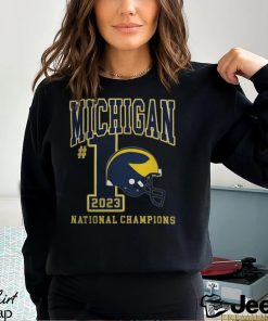 2023 24 College Football National Champions Michigan Wolverines #1 T Shirt