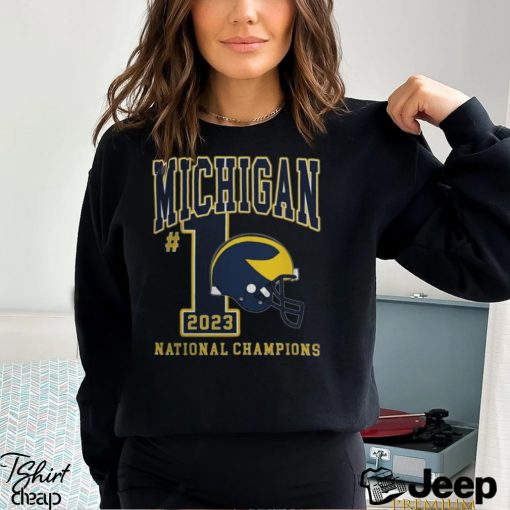 2023 24 College Football National Champions Michigan Wolverines #1 T Shirt